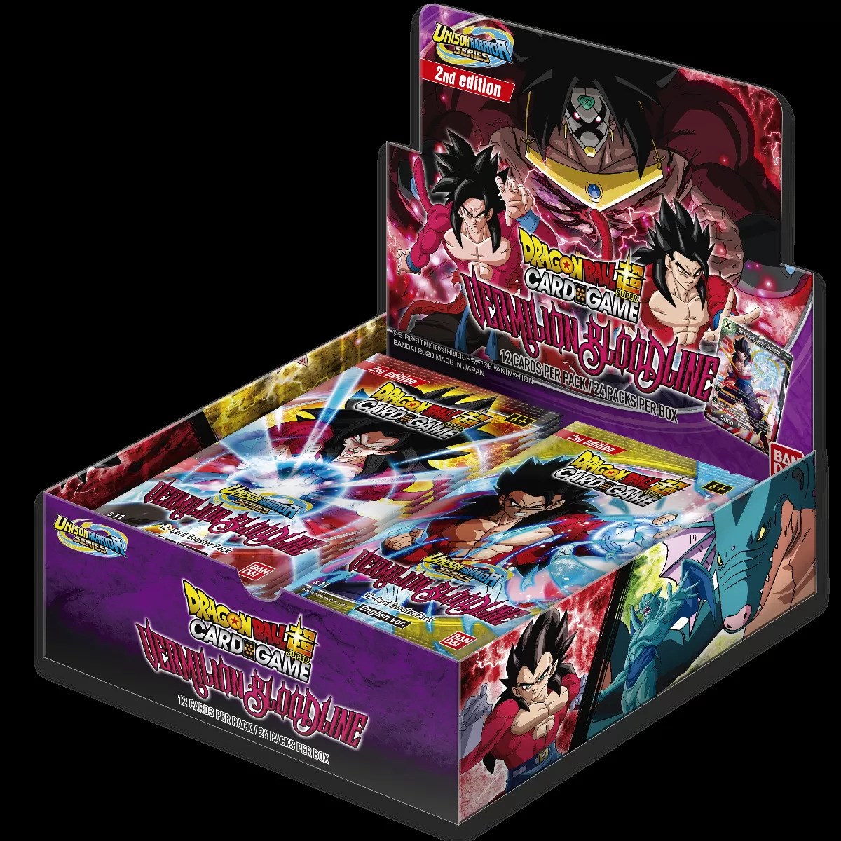 Dragon Ball Super Card Game UW2 Booster Display Vermilion Bloodline
