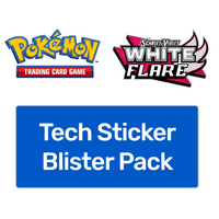 Blister Pack - Triple Pack - White Flare Tech Sticker