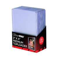 Ultra Pro 3" x 4" 35PT Premium Toploaders 25 Pack